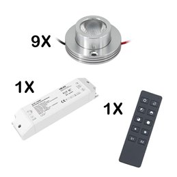 Ceiling spotlight "ENORA" LED wall/ceiling lamp 12V 7W RGBW with IR remote control