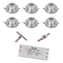 VBLED - LED-Lampe, LED-Treiber, Dimmer online beim Hersteller kaufen|1W LED Aufbaustrahler "CYLINDRO" Deckenspot 3V 3000K