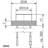 VBLED - LED-Lampe, LED-Treiber, Dimmer online beim Hersteller kaufen|6er KIT - 1W LED Aufbaustrahler "CYLINDRO" Decke 12VDC 3000K