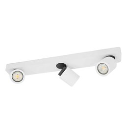 LED plafondlamp "Doculus" 2-vlam 35W RGBW, rond, aluminium/zwart met IR-afstandsbediening