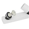 Plafoniera LED Lampada da soffitto, 3 luci Rotante e orientabile 5W GU10 230V