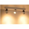 Plafoniera LED Lampada da soffitto, 3 luci Rotante e orientabile 5W GU10 230V