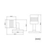 Surface-mounted LED spotlight "ESKINAR" LED wall/ceiling light 3000K 3W, 12VDC