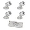 VBLED - LED-Lampe, LED-Treiber, Dimmer online beim Hersteller kaufen|4er SET LED Aufbaustrahler "ESKINAR" LED Wand-/Deckenleuchte 3000K 3W