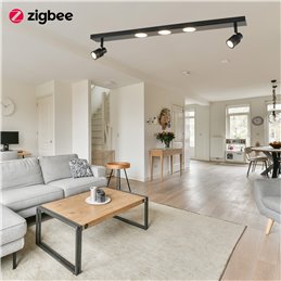 Zigbee LED ceiling light 5-light, 31W, dimmable 3000K (light module changeable)