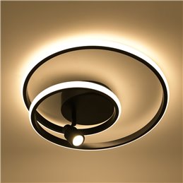 LED ceiling light 2-light 40W 3000K, not dimmable, for living room diameter 40CM