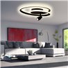 LED ceiling light 2-light 40W 3000K, not dimmable, for living room diameter 40CM