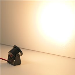 VBLED - LED-Lampe, LED-Treiber, Dimmer online beim Hersteller kaufen|1W Mini LED Aufbaustrahler "Alyana" schwarz 12VDC 3000K