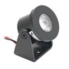 1W Mini LED Surface Mounted Spotlight "Alyana" black 12VDC 3000K