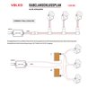 1W Mini LED Surface Mounted Spotlight "Alyana" black 12VDC 3000K