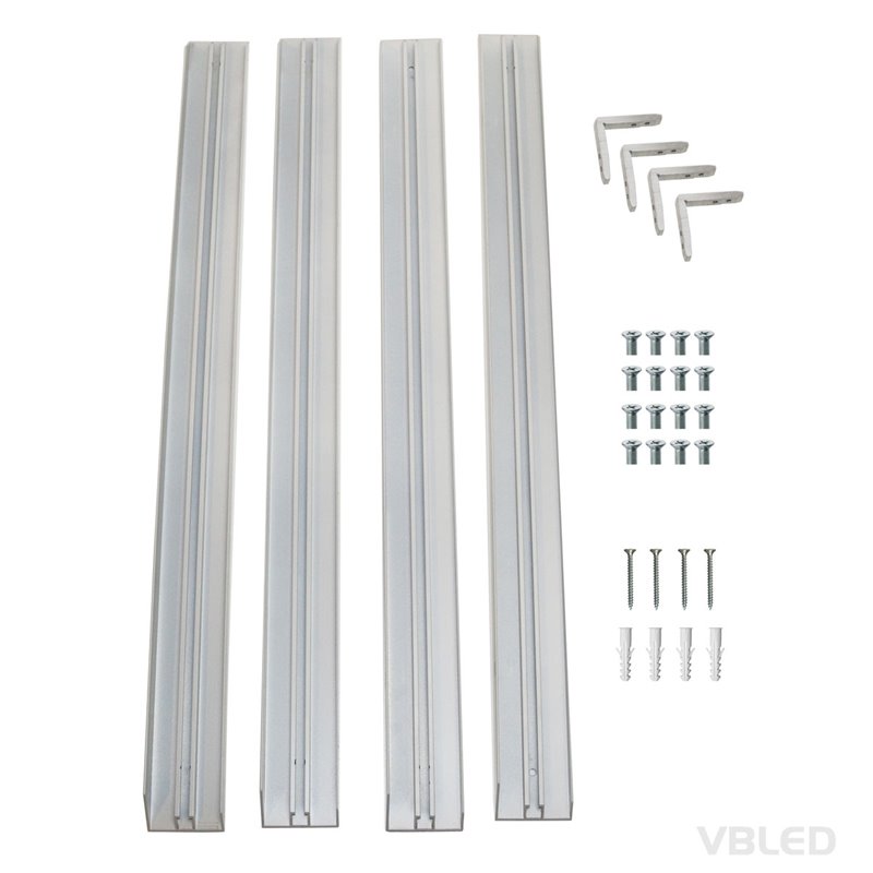 Opbouwframe voor LED-paneel (62 cm x 62 cm) Snel en eenvoudig te monteren Opbouwframe voor LED-paneel (62 cm x 62 cm) Snel en eenvoudig te monteren