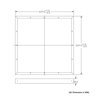Cornice per pannello LED con sistema a scatto (62 cm x 62 cm)