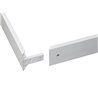 Surface-mounted frame for LED panel (120 cm x 30 cm) quick and easy assembly