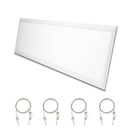 Ultra-flat design LED panel white 120 x 30cm, 4000K 36W Including wire suspension Set