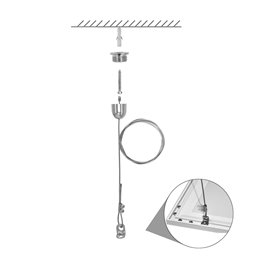 Ultra-flat design LED panel white 120 x 30cm, 4000K 36W Including wire suspension Set