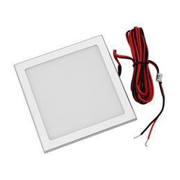 Juego de 3 LED Panel mini ultra planos de 3,5W 3000K con fuente de alimentación LED por radio y mando a distancia