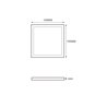 Mini LED Panel Under-Cabinet Luminaire 12VDC / 3.5W / 3000K Extra Flat