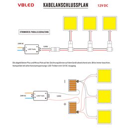 VBLED - LED-Lampe, LED-Treiber, Dimmer online beim Hersteller kaufen|Mini LED Panel Unterbauleuchte 12VDC / 3,5W / 3000K Extra Flach