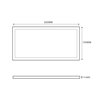 Mini LED panel under-cabinet luminaire 12VDC / 7.5W / 100x200x5mm