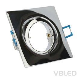 LED mounting frame - metal - Ø68mm - silver - round - NOT swivelling