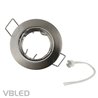 LED recessed spotlight set incl. illuminant 1.8W, WW, 12V, MR11, GU4, quick-release fastener, aluminium, swivelling
