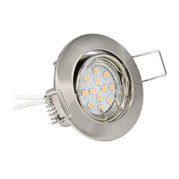 Foco empotrable COB LED - angular - blanco - brillante - 7W