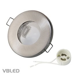 Inbouwarmatuur met acrylglas rand voor 12V G4 LED lamp