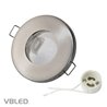 Marco de montaje LED - metal - Ø68mm - plata - redondo - NO orientable