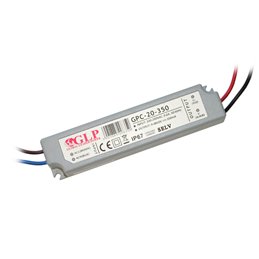 Constant current power supply 350 mA, 12-48V DC, 16.8 Watt, IP67