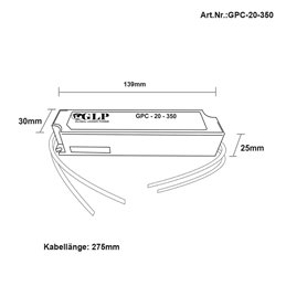 VBLED - LED-Lampe, LED-Treiber, Dimmer online beim Hersteller kaufen|Konstantstrom-Netzteil 350 mA, 12-48V DC, 16,8 Watt, IP67