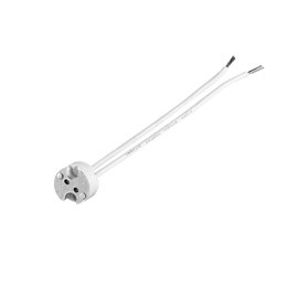 Ceramic base MR16/GU5.3 socket - 12V with cable