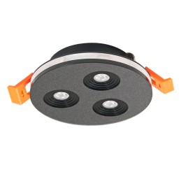 Luminaire encastré et apparent orientable à LED - 4W - IP20 - 12V - WW- 175L