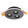 LED inbouwspot 12VDC DIMMBAR 6W 3000K voor & zijwaarts schijnend