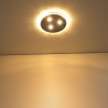 LED inbouwspot 12VDC DIMMBAR 6W 3000K voor & zijwaarts schijnend