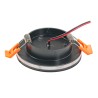 LED inbouwspot 12VDC DIMMBAR 6W 3000K voor & zijwaarts schijnend