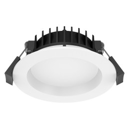 VBLED LED COB recessed spotlight - round - die-cast - brushed - 7W