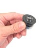 1W LED Mini Recessed Spot - "FOCOS" Minispot - 12V DC - IP20 - 3000K - Swivel - Black