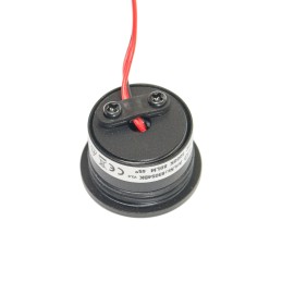 1W LED Mini Recessed Spot - "FOCOS" Minispot - 12V DC - IP20 - 3000K - Swivel - Black