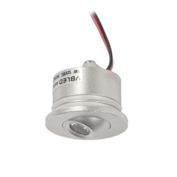 Set van 6 1W mini inbouwspots Mini Spot / IP65 / WW Incl. 12W LED transformator 12V DC, IP67