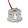 1W LED Mini Recessed Spot - "FOCOS" Minispot - 12V DC - IP20 - 3000K - Swivel - Silver