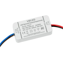 Alimentatore LED a tensione costante / 12V DC / 6W