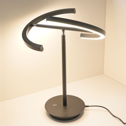 Lampe de bureau LED lampe de lecture deux flammes avec chargeur usb