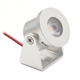 Set de mini spots encastrés 3W "NOVOS" blanc chaud 3000K 12V DC Blanc chaud Transformateur LED inclus