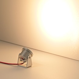 VBLED - LED-Lampe, LED-Treiber, Dimmer online beim Hersteller kaufen|1W Mini LED Aufbaustrahler "Alyana" Silber 12VDC 3000K
