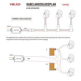 VBLED - LED-Lampe, LED-Treiber, Dimmer online beim Hersteller kaufen|1W Mini LED Aufbaustrahler "Alyana" Silber 12VDC 3000K