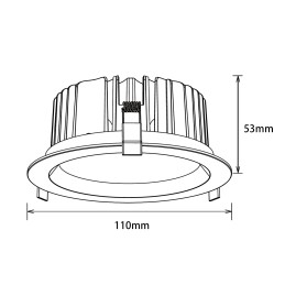 VBLED - LED-Lampe, LED-Treiber, Dimmer online beim Hersteller kaufen|LED Einbaudownlight "Reflecto" - 13W 3000K IP54 Dimmbar 230VAC