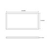 Mini panneau LED d'éclairage sous l'armoire 12VDC / 7,5W / 4000K Extra plat