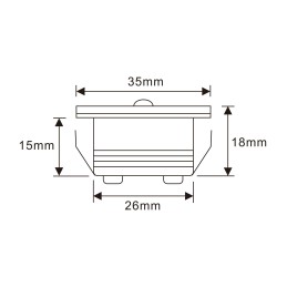 VBLED - LED-Lampe, LED-Treiber, Dimmer online beim Hersteller kaufen|3W Mini Einbaustrahler Mini Spot "NOVOS"- 12V VDC -4000K