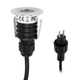 3W LED Mini Inbouwspot - "OCULOS" Minispot - 12V DC - IP44 - 3000K - Zwenkbaar - Zwart