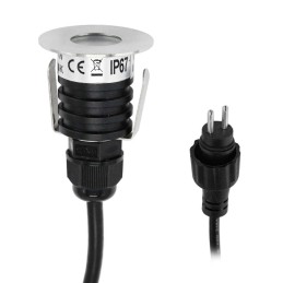 Celino" recessed floor luminaire 3-KIT twilight sensor /12V incl. light source (replaceable), transformer & conn